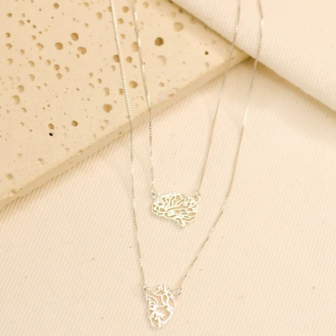 Escapulário Razão e Emoção Prata 925 - comprar online