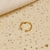 Piercing Liso Duas Bolinhas Semijoia Banhada Ouro 18K