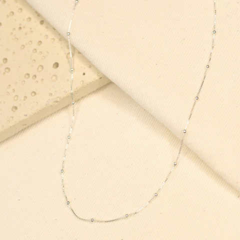 Colar Bolinha Prata 925 - comprar online