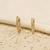 Brinco Argola M Poente Semijoia Banhada Ouro 18K - loja online