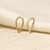 Brinco Argola Wave Semijoia Banhada Ouro 18K