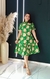 Chemise Viscolinho Com Estampa Floral Verde Barbara - comprar online