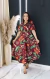 Vestido Malha ME20 Assimétrico Com Estampa Floral Laila - comprar online