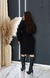 Imagem do Vestido Tricô Modal Manga Fofa Preto Marielly