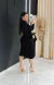 Imagem do Vestido Tricô Modal Manga Longa Preto Jessica