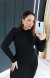 Vestido Tricô Modal Manga Longa Preto Jessica na internet