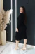 Vestido Tricô Modal Manga Longa Preto Jessica - Loja Milla Almeida