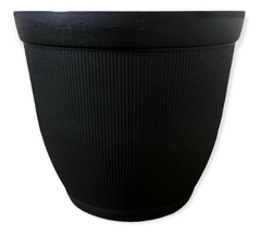 MACETA "FINNY" 30CM - NEGRO