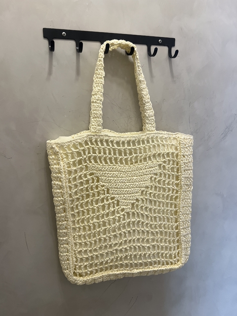 Bolsa inspiração Prada - bege