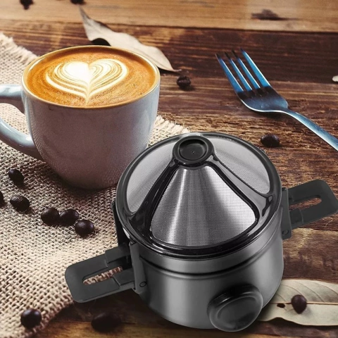 Mini Filtro Coador Reutilizável Para Café e Chá Inox