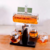 Decanter Garrafa Whisky Navegação Base Madeira Quatro Copos Drink Bar - comprar online