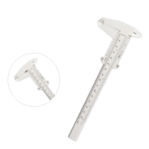 Calibre Plastico Para Cejas, Pestañas, Microblanding