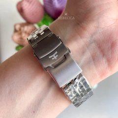 Kosiuko Edith Plateado fondo Azul con Rose en internet