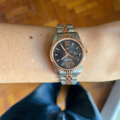 Kosiuko Alanna Plateado, Negro y Rose - Rebecca Relojes - Tienda de Relojes de Dama 
