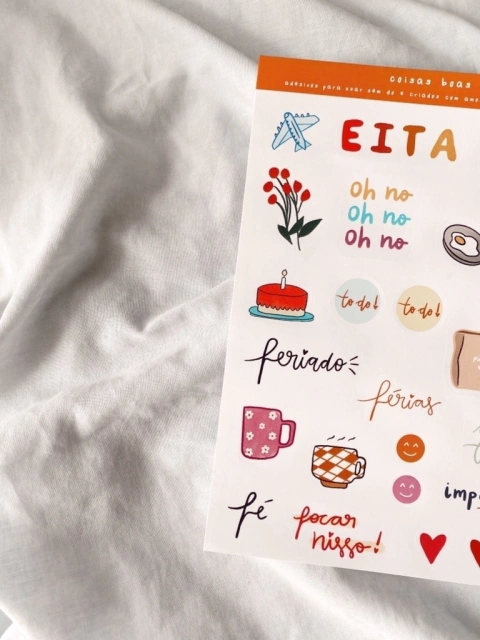 Cartela de Adesivos Coisas Boas