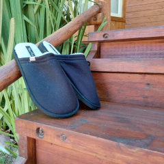 Pantufla Black Corderito - comprar online