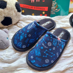 Pantuflas Planets Azul Clasicas en internet