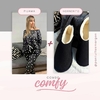 Combo Comfy Corazones Negro