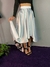 SAIA MULLET BRANCO E FLORAL - OUTLET - comprar online