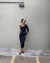 Vestido Star Midi Um Ombro Só Com Fenda Preto