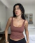 Blusa Cora Costas Aberta Marrom na internet
