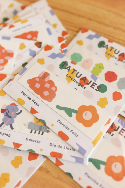 Tatuajes temporales de lechugas!