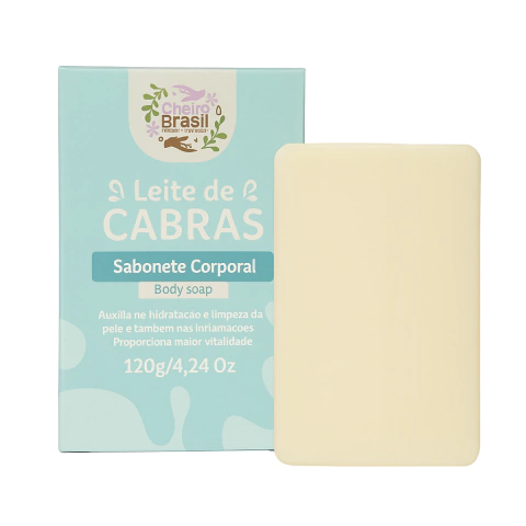 Sabonete Corporal Linha Leite de Cabras - Alívio inflamações cutâneas - Hidratação - Vitalidade - 120g