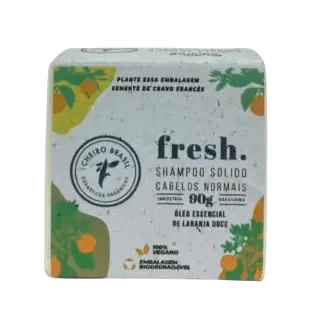 Fresh Solid Shampoo for Normal Hair – Sweet Orange – 90g - buy online