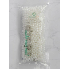 Drops Perlas Medianas Blancas Pastelar x 35 gr