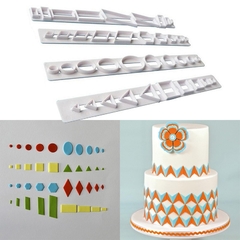 Set x 4 Reglas Cortantes Geometricos