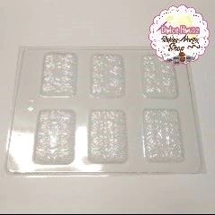 Molde Placa Acetato Chocolinas x 8 cavidades