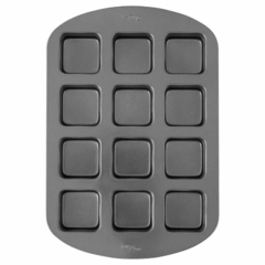 Molde Para Brownie/Tartita/Mini tortita Perfect Results Wilton x 12 Cavidades