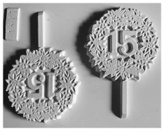 Molde Placa Acetato Topper 15 Años