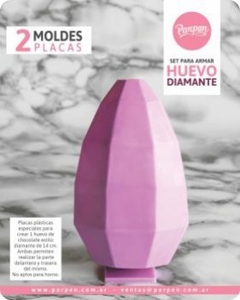 PARPEN - Set X 2 Placas Huevo Diamante 14 cm