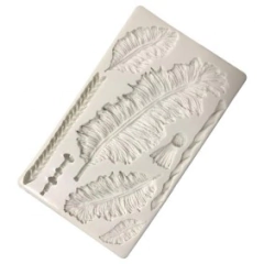 Molde de Silicona Plumas