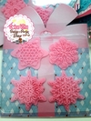 Set x 4 Moldes Texturadores Copos de Nieve