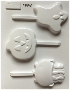 Molde Placa Acetato Fantasma, Calabaza,Caldero