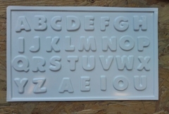 Molde Placa Acetato ABECEDARIO mediano