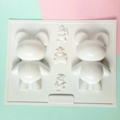 Molde Placa Doble Oso Piñata 17,5 x 11cm PLASTICHOC