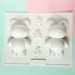 Molde Placa Doble Oso Piñata 17,5 x 11cm PLASTICHOC