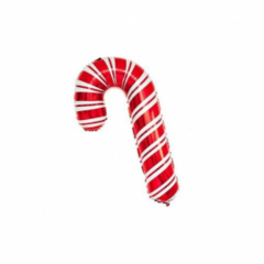 Globo Baston de Caramelo - Navidad x 32 Cm