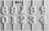 Molde placa Numeros Tipo Velas