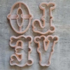 Cortante Letras Love Vintage Grande
