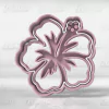 Cortante + Sello Flor Hawaiiana 9cm