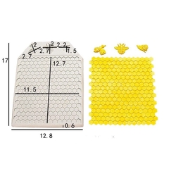 Molde de Silicona Texturador Panal de Abeja con 3 abejas en internet
