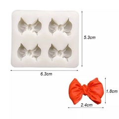 Molde de Silicona x 4 Moños