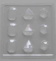 Molde Placa Acetato Bombón Diamantes
