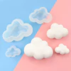 Molde de Silicona Nube 3d