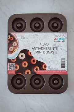 Molde para 12 Donas 6,5cm de Teflon Antiadherente PASTELAR - comprar online