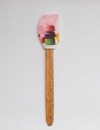 Espátula de Silicona MACARONS , Mango de madera reforzado 29cm
